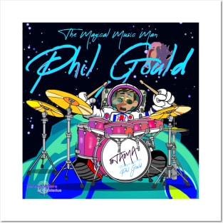 Tiny Phil Space Drummer Posters and Art